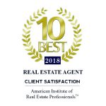 Real Estate Agent 10 Best Award 2018
