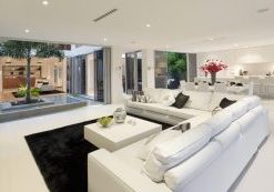 clean white modern home interior